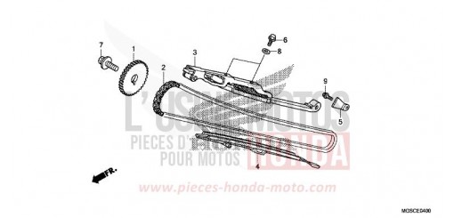 CHAINE A CAMES/TENDEUR NC700DC de 2012